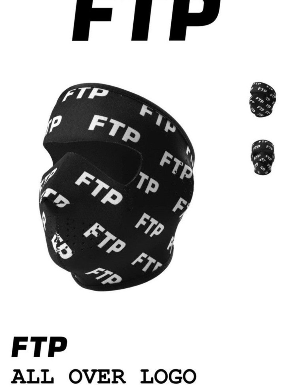 Set Of 2 FTP All Over & Logo Face Masks - Neoprene F-Tec Blizzard - Brand New - Picture 4 of 7